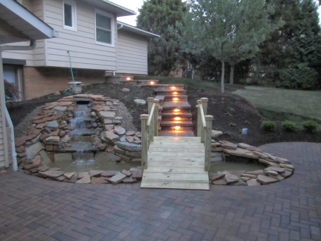 Wooden Walkway Lighting in Cleveland